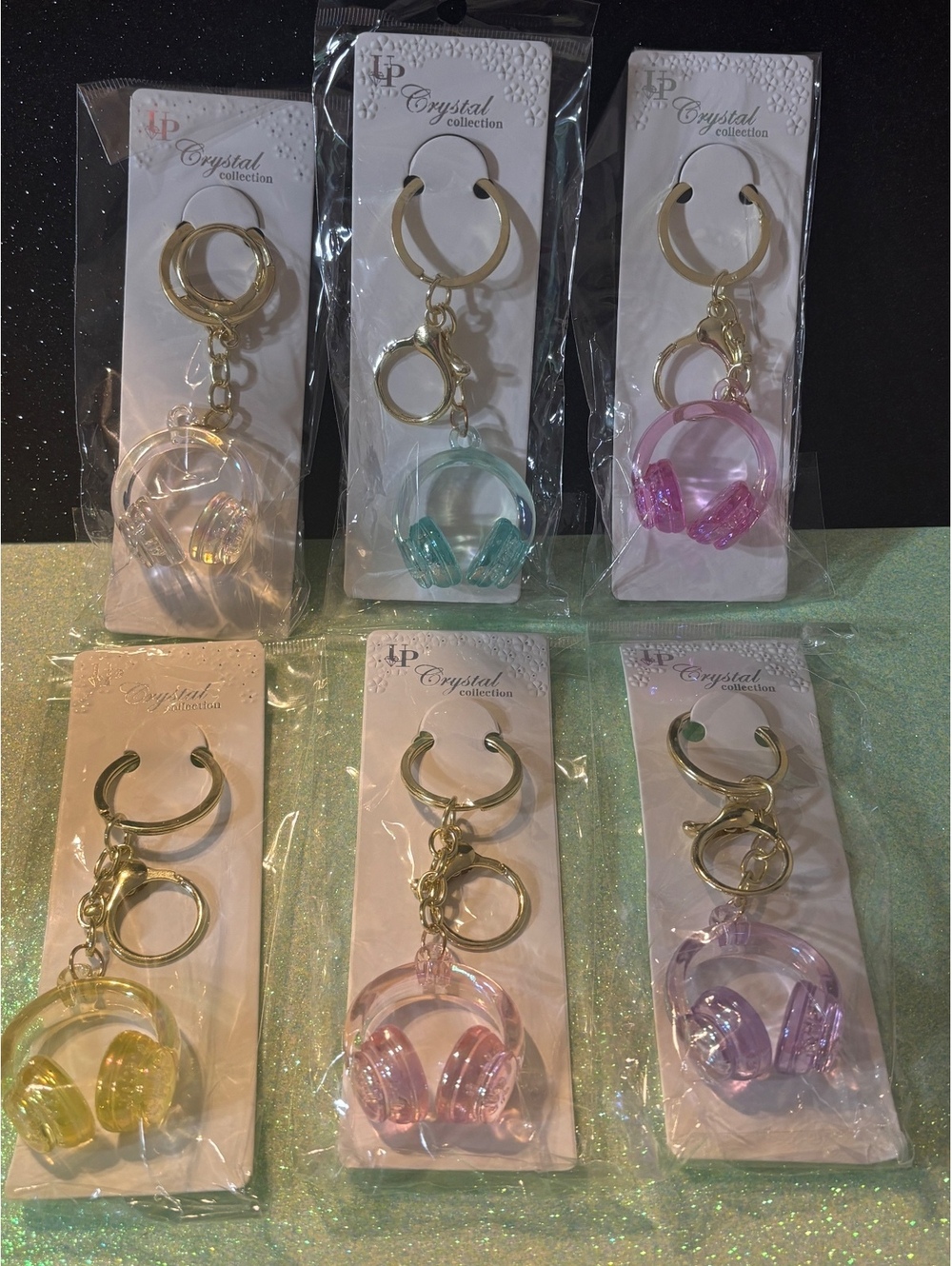 Bundle of 6 Headphone Keychain/Bagcharm